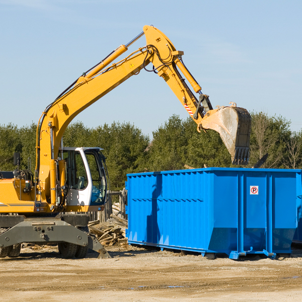 are there any restrictions on where a residential dumpster can be placed in Scribner